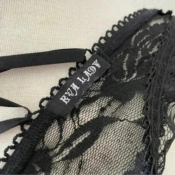 Eva Lady Women's Gothic Punk Lace Over High Low Dress Intimates $120 Size L NWOT - Picture 13 of 13